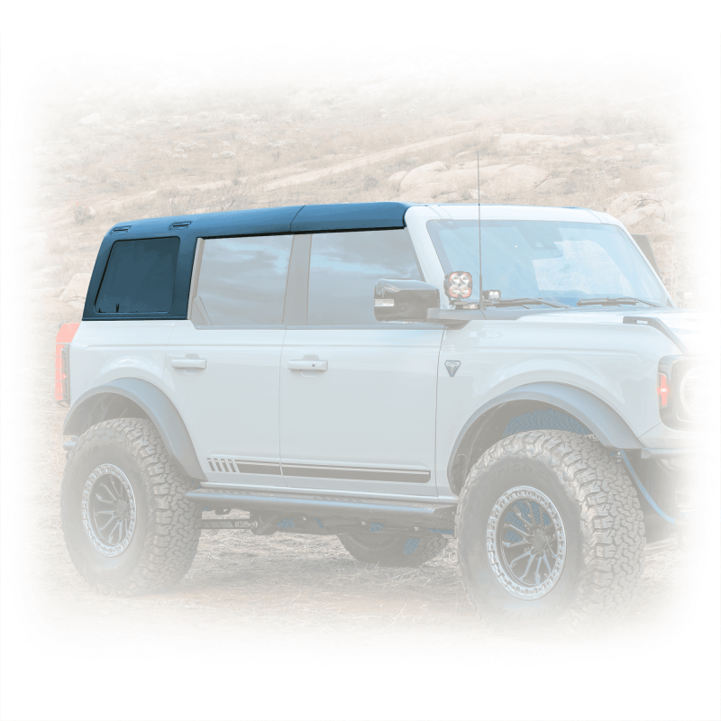 Turn Offroad 2021+ Ford Bronco Hard Top (4 Door) Black/Black Foam Headliner/Wiper & Defrost - HTBR-M4HL01WD