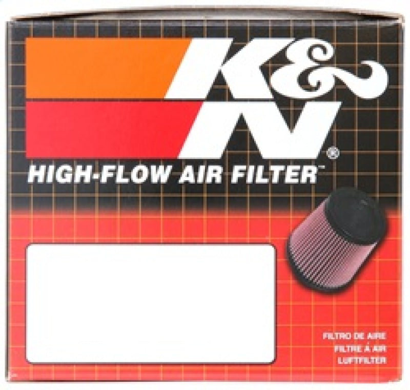 K&amp;N Universal Chrome Filter-Round Straight 2.125in Flg ID x 3in OD x 3in H - RC-1910