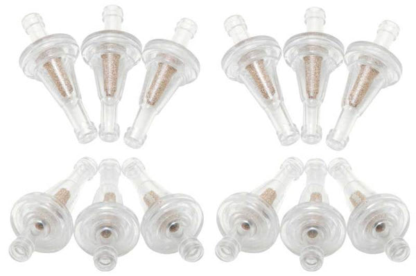 K&N 0.25in Flange 2.15in Length 1in OD Sintered Porous Bronze Fuel Filter (Set of 12) - 81-0220 by K&N Engineering - front vi