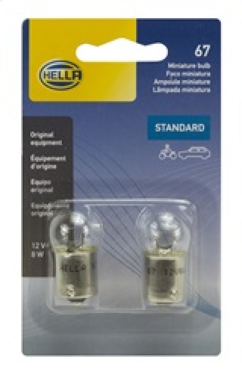Hella Bulb 67 12V 8W 4Cp Ba15S G6 (2) - 67TB