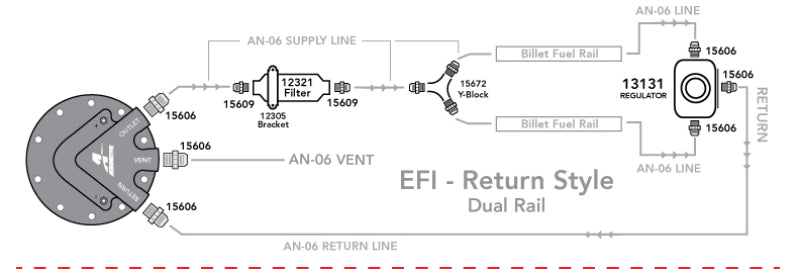 Aeromotive Phantom 340 Fuel System - Return Style w/Y-Block - 17164