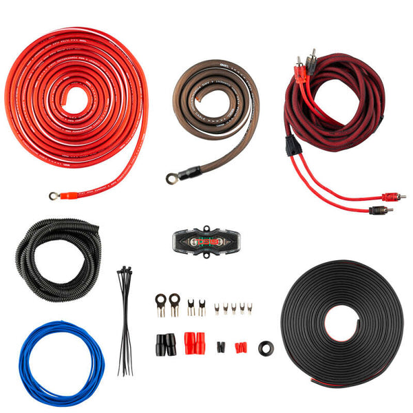 DS18 Amplifier Installation Kit 4-GA OFC 100% Copper - OFCKIT4 - front view