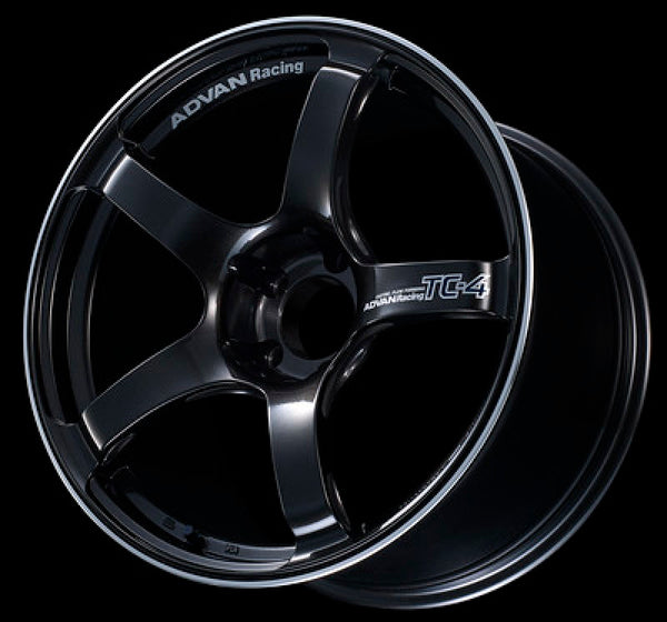 Advan TC4 17x9.0 +63 5-114.3 Black Gunmetallic & Ring Wheel - YAD7I63EBGR by Advan