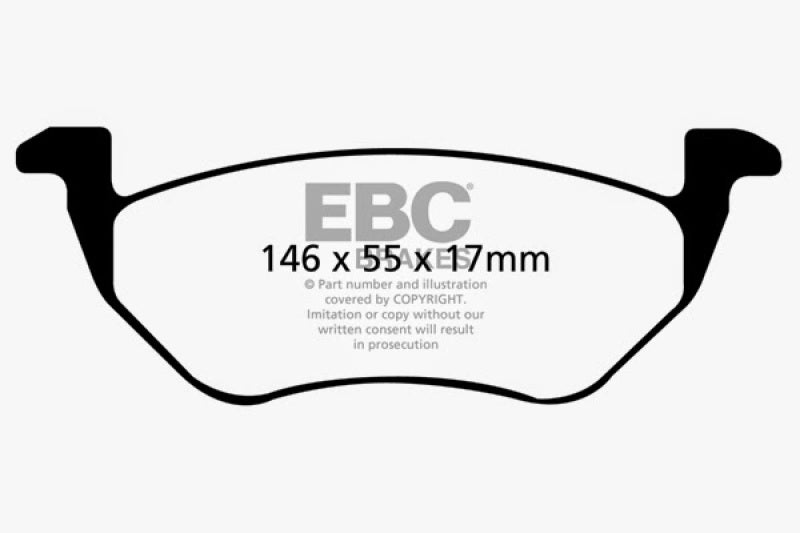 EBC 05-09 Ford Escape 2.3 Hybrid Ultimax2 Rear Brake Pads - UD1055