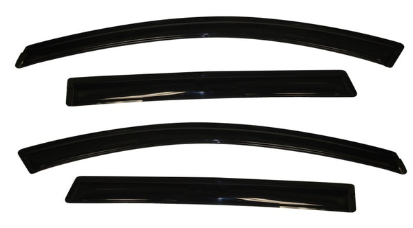 AVS 07-15 Mazda CX-9 Ventvisor Outside Mount Window Deflectors 4pc - Smoke - 94143 for 2007-2015 Mazda CX 9 - front view