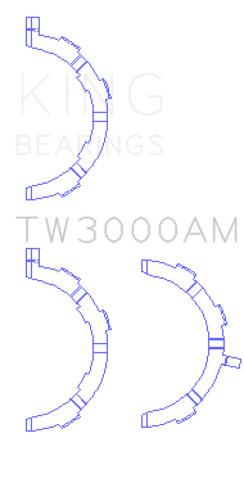 King Ford 6.7L Power Stroke V8 Diesel Thrust Washer Set - TW3000AM