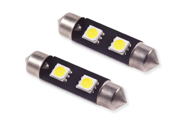 Diode Dynamics 39mm SMF2 LED Bulb Warm - White (Pair) - DD0090P for 2003-2016 Chevrolet Express 2500 - front view