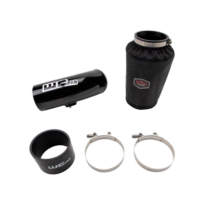 Wehrli Cummins High Mount 2nd Gen Swap 4in Intake Kit - Cat Yellow - WCF100440-CAT