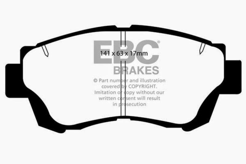 EBC 92-96 Lexus ES300 3.0 Greenstuff Front Brake Pads - DP2874