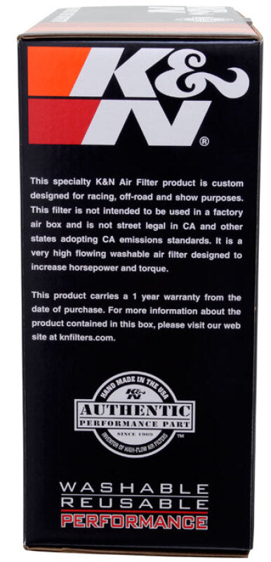K&amp;N Round Air Filter Assembly 5-1/8in FLG 11in OD 3-3/8in - 60-1150