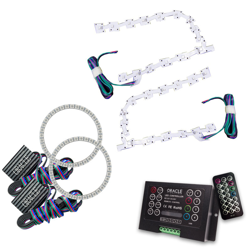 Oracle 11-19 Chrysler 300C DRL Upgrade w/ Halo Kit - ColorSHIFT w/ 2.0 Controller SEE WARRANTY - 2642-333