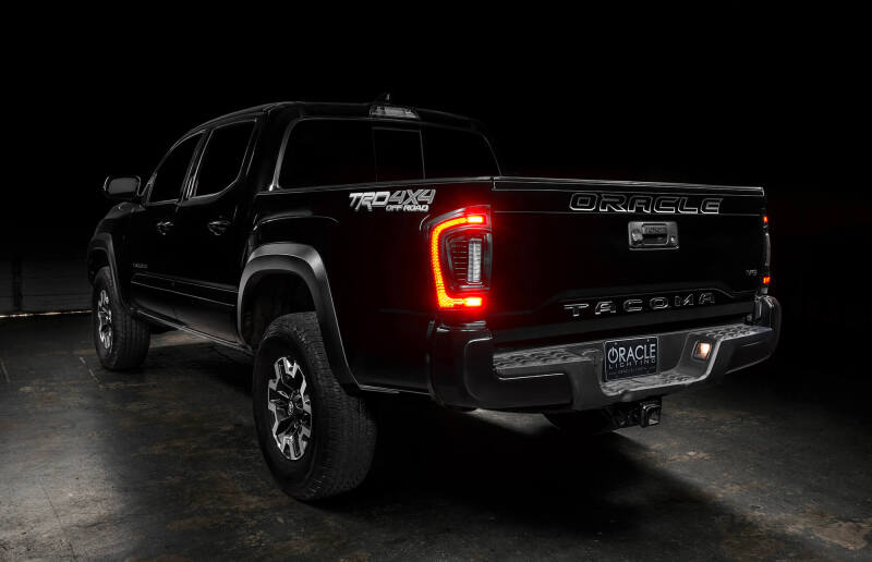 Oracle Lighting 16-23 Gen 3 Toyota Tacoma Black Series Flush Style LED Tail Lights SEE WARRANTY - 5911-504-T