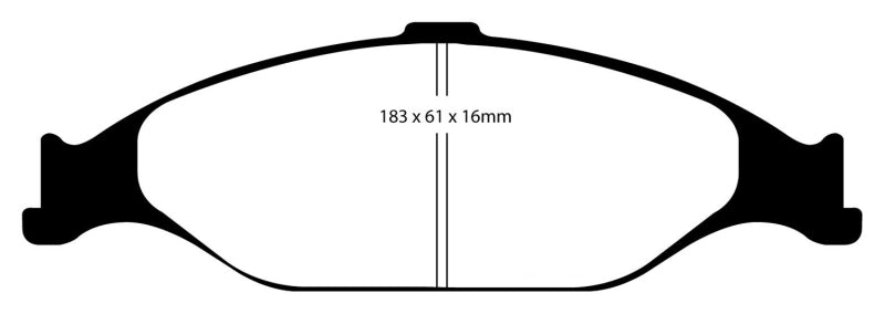 EBC 99-04 Ford Mustang 3.8 Bluestuff Front Brake Pads - DP51242NDX