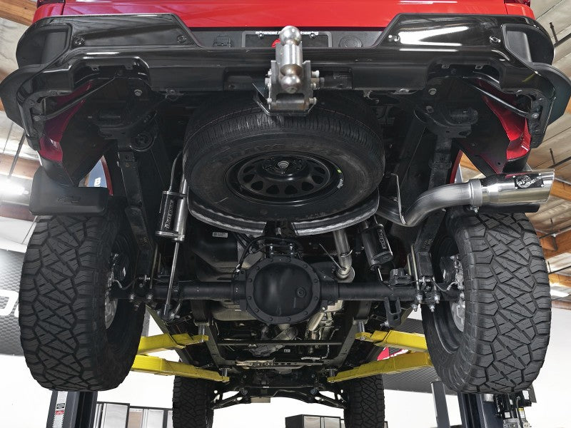 afe Apollo GT Series 19-20 GM 1500 2.7L (t) 409 SS CB Exhaust System w/Polished Tip - 49-44108-P