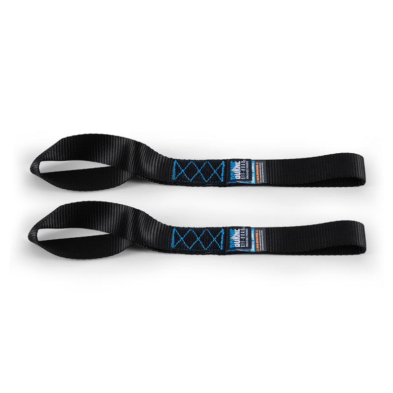 Borne Off-Road Heavy-Duty Ratchet Tie-Down Kit (2-Pack) - Black - BNRTC-TDHD-2BK by Borne Off-Road - front view