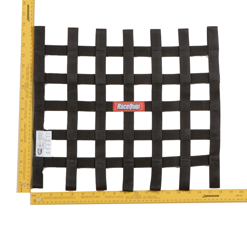 RaceQuip Black 15 X 18 SFI Ribbon Net - 726001RQP