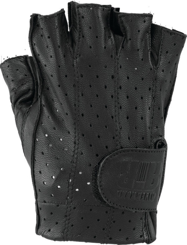 Kuryakyn Leather By River Road Tucson Shorty Gloves Black - Small - 094466 - front view