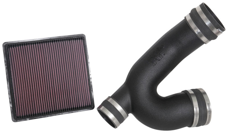 K&N 18-19 Ford F-150 EcoBoost V6-3.5L F/I Performance Air Intake System - 57-2601 for 2018-2020 Ford Expedition - front view