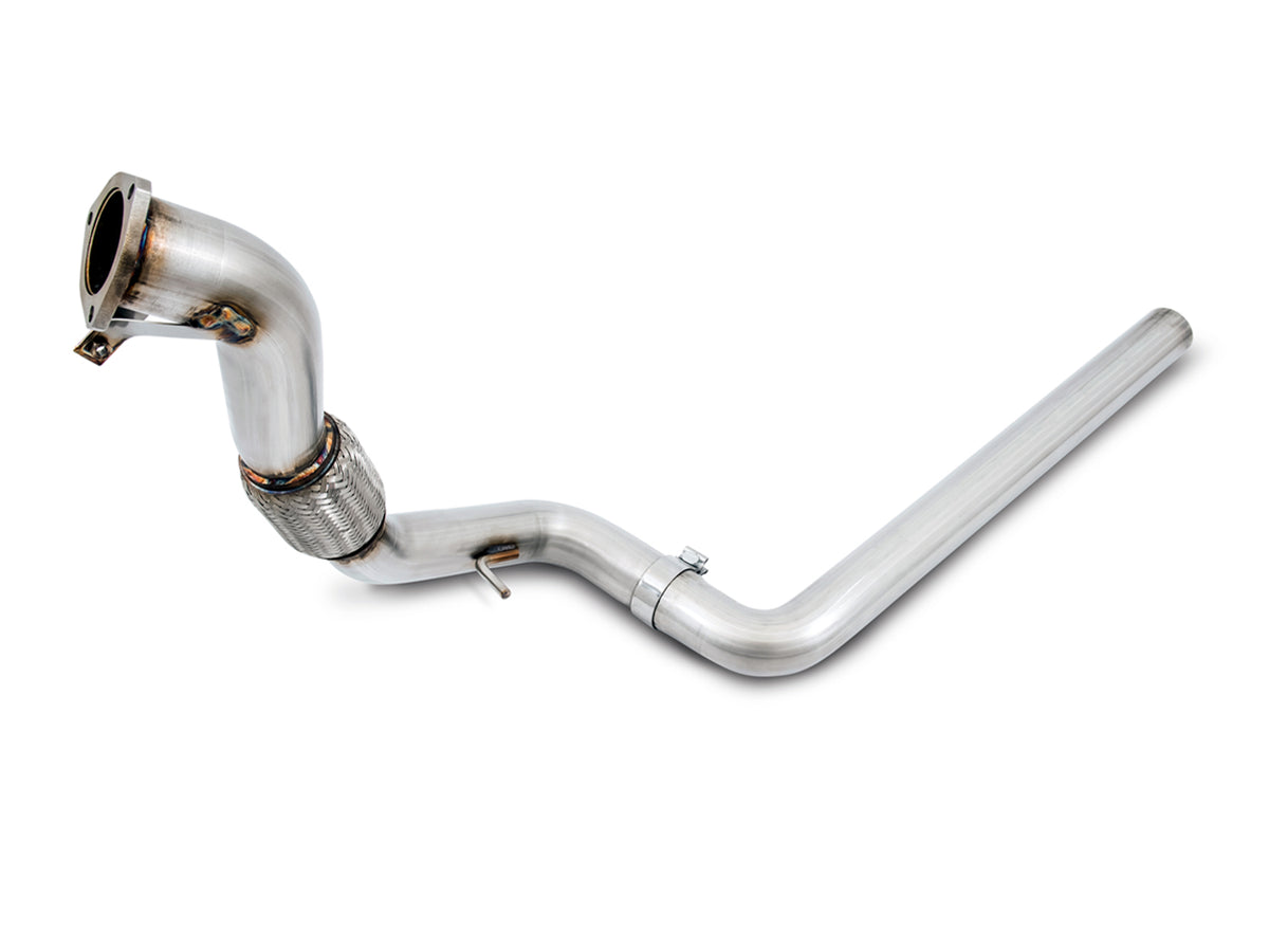AWE Tuning Audi B9 A5 Track Edition Exhaust Dual Outlet - Chrome Silver Tips (Includes DP) - 3020-32032