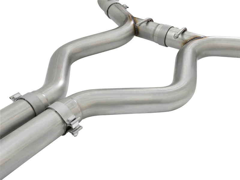 aFe 20-22 Audi RS6 Avant V8 4L (tt) MACH Force-Xp 3in to 2.5in 304 SS Cat-Back Exhaust w/ Black Tip - 49-36448-B