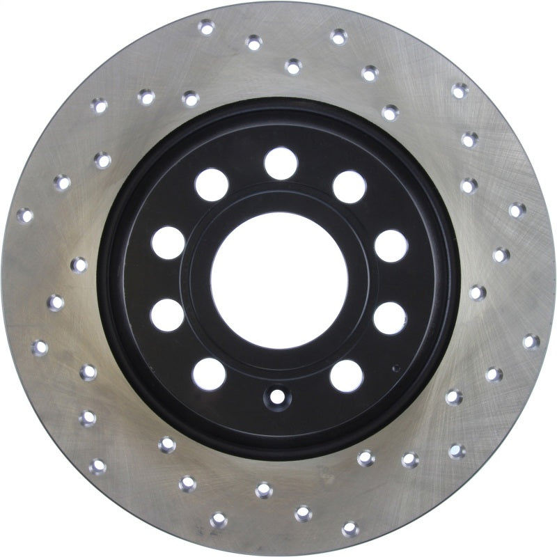 StopTech 10-11 & 13 Audi A3 Quattro / 10 VW GTI Mk VI Drilled Left CRYO-STOP Brake Rotor - 128.33129CL