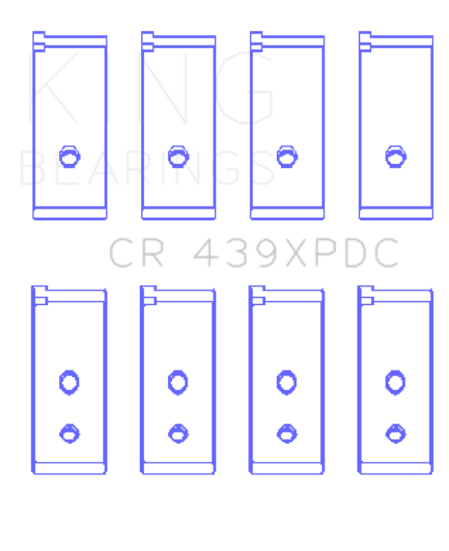 King Honda B18A1/B18B1 pMaxKote Performance Rod Bearing Set - CR439XPDC
