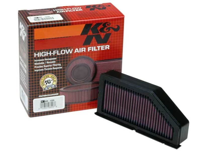 K&N 97-08 BMW K1200RS/LT/C/GT 8.313in OS Length / 3.875 OS Width / 1.938in H Replacement Air FIlter - BM-1299 for 1998-2009 B