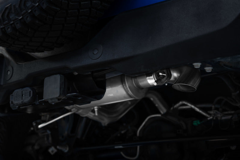 MBRP 2021+ Ford Bronco 2.3L/2.7L Aluminized Steel 3in Cat-Back, Single High Clearance Rear Exit - S5245AL