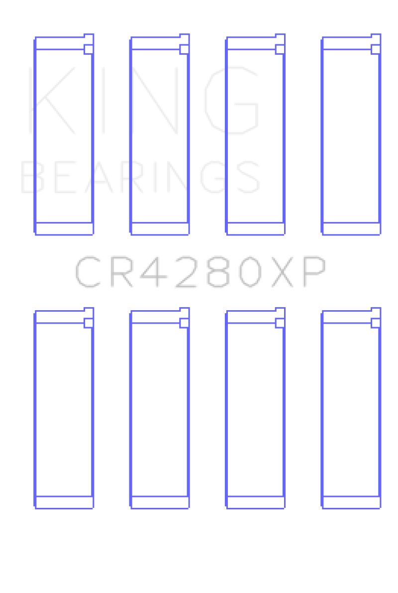 King Subaru WRX/STi EJ20/EJ22/EJ25 48mm Rod (Size +.025) Performance Rod Bearing Set - CR4280XP.026