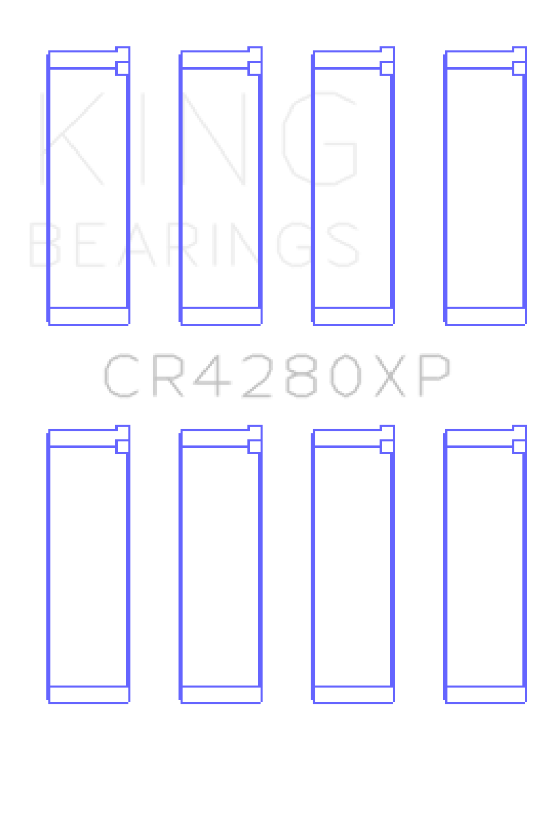 King Subaru WRX/STi EJ20/EJ22/EJ25 48mm Rod (Size STDX) Performance Rod Bearing Set - CR4280XPSTDX