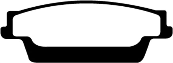 EBC 06-07 Cadillac CTS 2.8 (Sports Suspension) Yellowstuff Rear Brake Pads - DP41693R for 2005-2011 Cadillac STS - front view