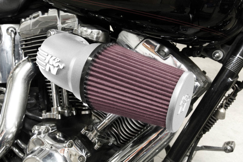K&amp;N 08-17 Harley Davidson Touring Models Performance Air Intake System Silver - 57-1134S