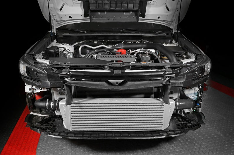 Perrin 22-23 Subaru WRX Front Mount Intercooler Kit (Black Tubes &amp; Silver Core) - PSP-ITR-441SL/BK