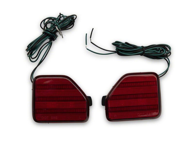 Raxiom 18-23 Jeep Wrangler JL Moab Rubicon Sahara Axial LED Rear Bumper Reflector Lights- Clear - J134140-JL