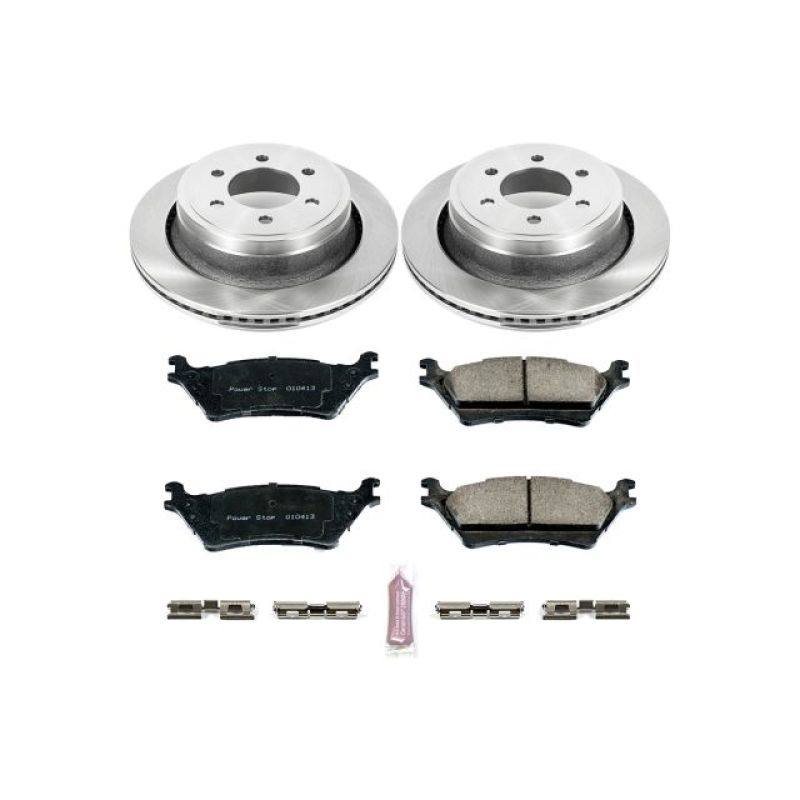 Power Stop 12-18 Ford F-150 Rear Autospecialty Brake Kit - KOE6271 for 2012-2018 Ford F 150 - front view
