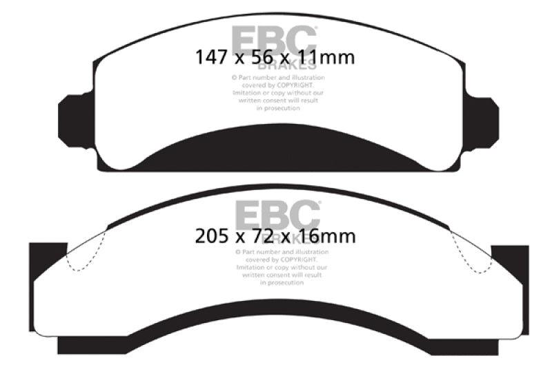 EBC 74-80 Chevrolet C30 (JB8) Greenstuff Front Brake Pads - DP61241