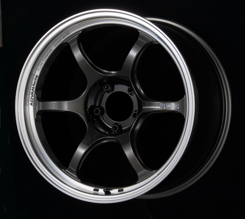 Advan RG-D2 18x9.0 +43 5-114.3 Machining &amp; Black Gunmetallic Wheel - YAT8I43EMBG