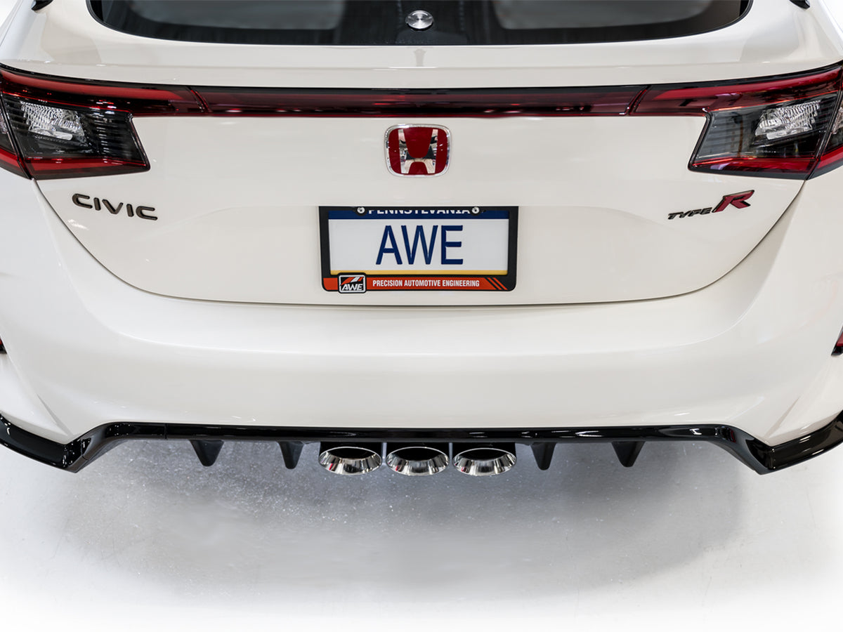 AWE Tuning 2023 Honda Civic Type R FL5 Touring Edition Exhaust w/ Triple Chrome Silver Tips - 3015-52287