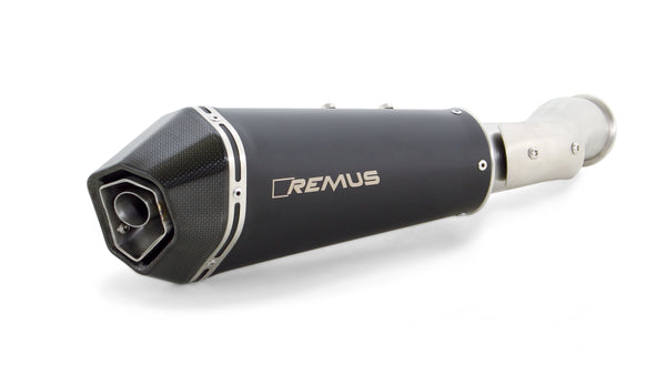 Remus 2018 KTM 790 Duke 77 kW (Euro 4) Hypercone Black Slip On w/Heat Shield - 6782 655218 by Remus