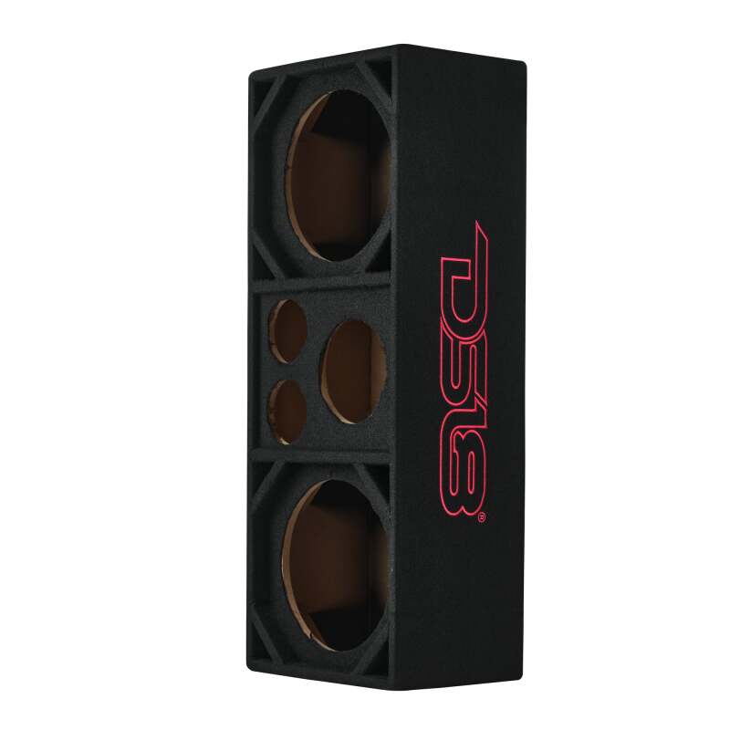 DS18 Ported Enclosure 2x 10in Mids 2x 3.6in Tweeters & 1 x 5.7in Horn Diffuser -Black Carpet - VOC10PRO - detail view