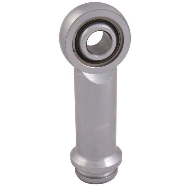 QA1 1in Extended Length Eyelet w/Bearing - 9/16-18 Thread - Chrome Plated - 9036-198 by QA1 - front view
