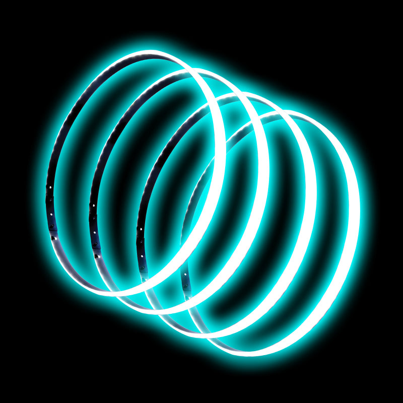 Oracle LED Illuminated Wheel Rings - Aqua SEE WARRANTY - 4215-010