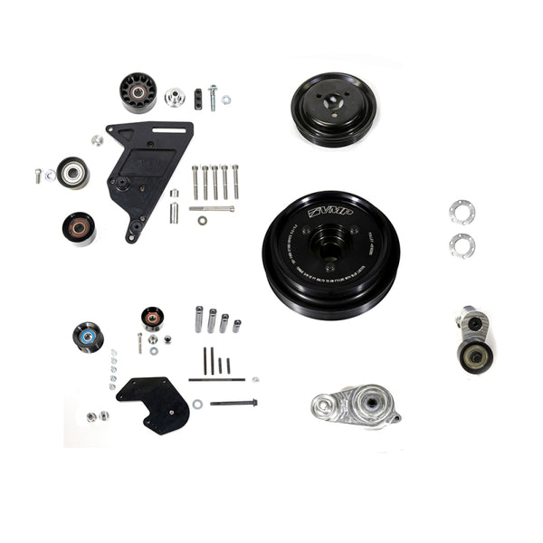 VMP 10-Rib Full-FEAD Kit for '11-17 Gen3R Supercharged Coyote w/o AC - 20% OD - VMP-SUP030 for 2011-2017 Ford Mustang - front