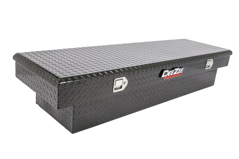 Deezee Universal Tool Box - Red Crossover - Single Lid Black BT Full Size - DZ8170B for 2007-2014 Chevrolet Silverado 3500 - 