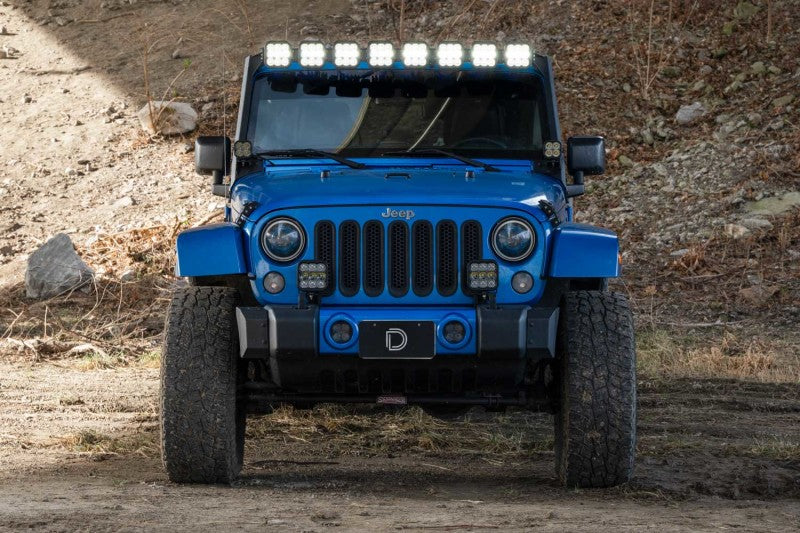 Diode Dynamics Jeep JK SS5 Pro CrossLink Windshield - Yellow Combo Lightbar Kit - DD7267