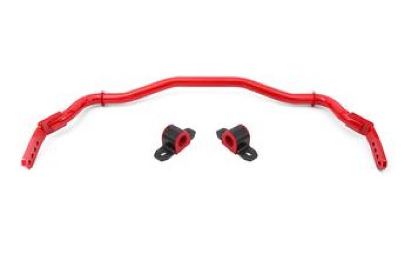 BMR 15-23 S550 Mustang Sway Bar Kit Front Hollow 38mm 3-Hole Adjustable Red - SB764R