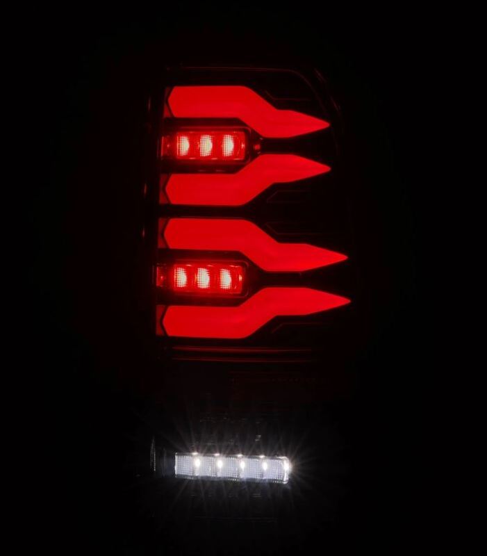 AlphaRex 97-03 Ford F150 / 99-16 Ford F250/F350/F450/F550 LUXX-Series LED Tail Lights - Alpha-Black - 658001