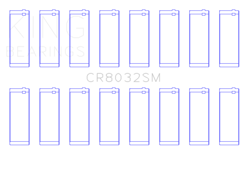 King Chrysler V8 5.7L / 6.1L / 6.4L Hemi (Size STD) Rod Bearing Set - CR8032SM