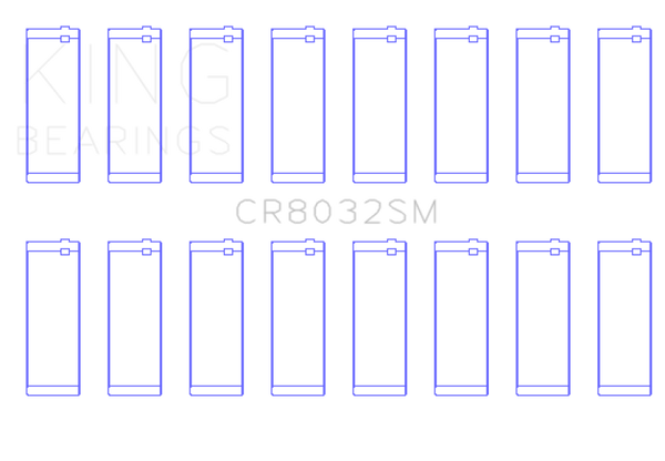 King Chrysler V8 5.7L / 6.1L / 6.4L Hemi (Size STD) Rod Bearing Set - CR8032SM