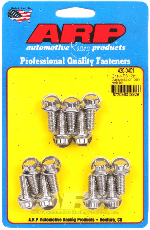 ARP Chevy SS 12pt transmission pan bolt kit - 430-0401 by ARP